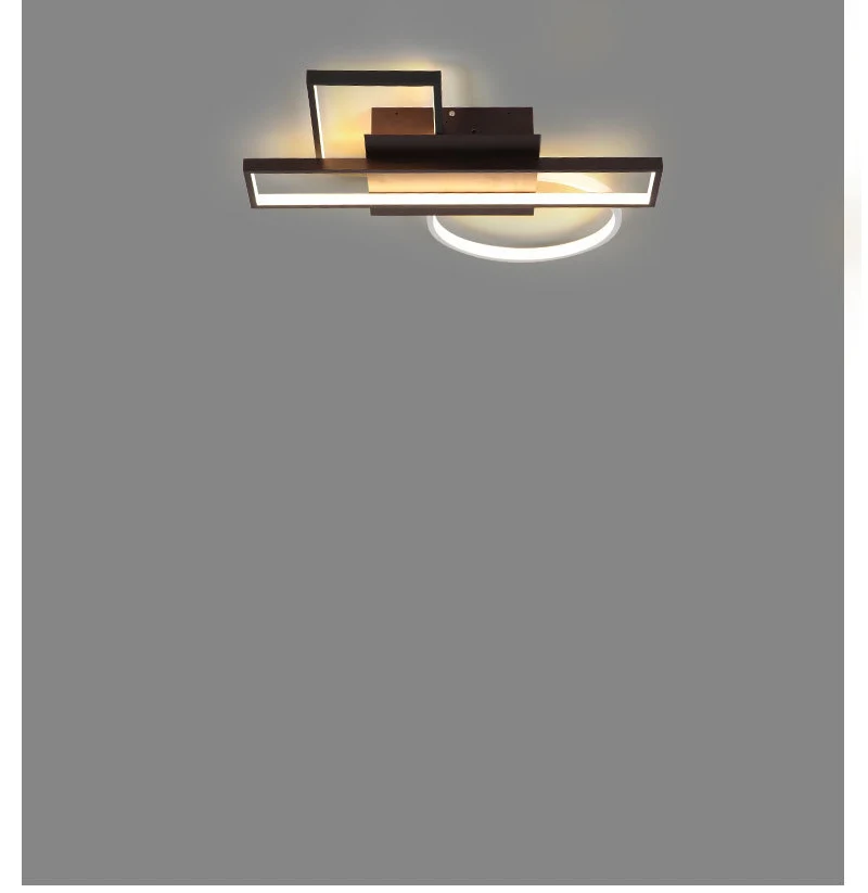 Chandelierrec, современный светодиодный потолочный светильник, люстра для гостиной, спальни, низкие потолки, AC90-260V, алюминиевый светодиодный светильник