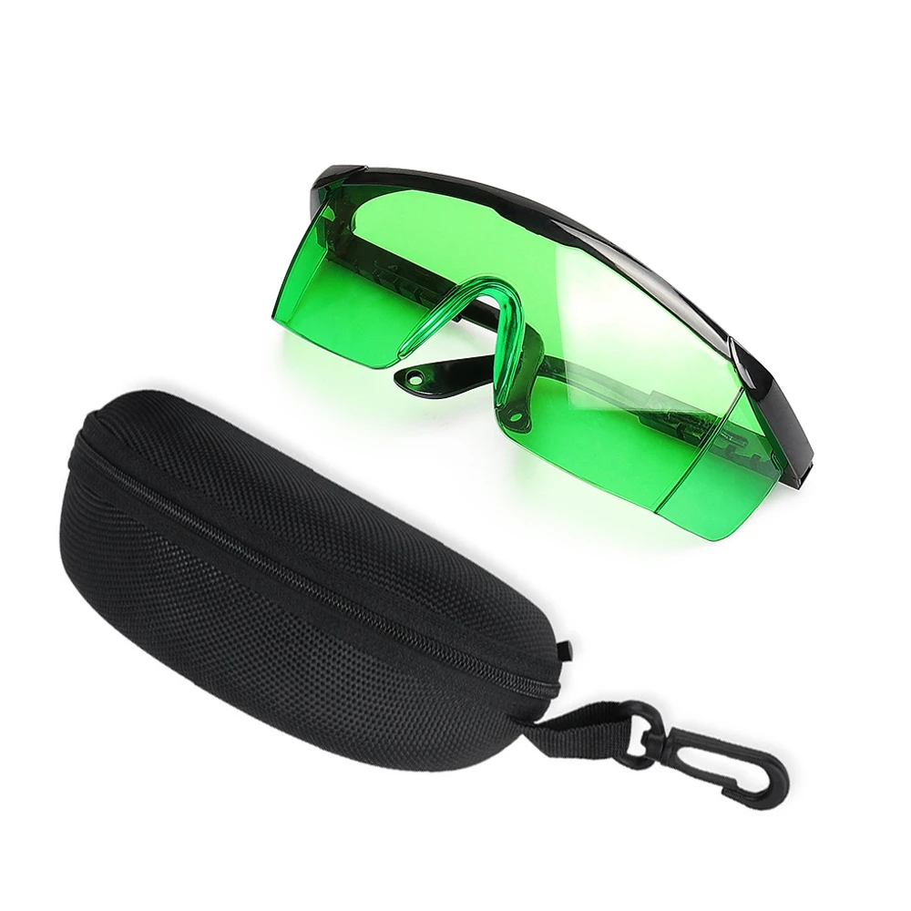Huepar-Safety-Laser-Enhancement-Glasses-Green-Adjustable-Protection-Eyewear-Goggle-Glasses-With-Hard-Case-For-Line