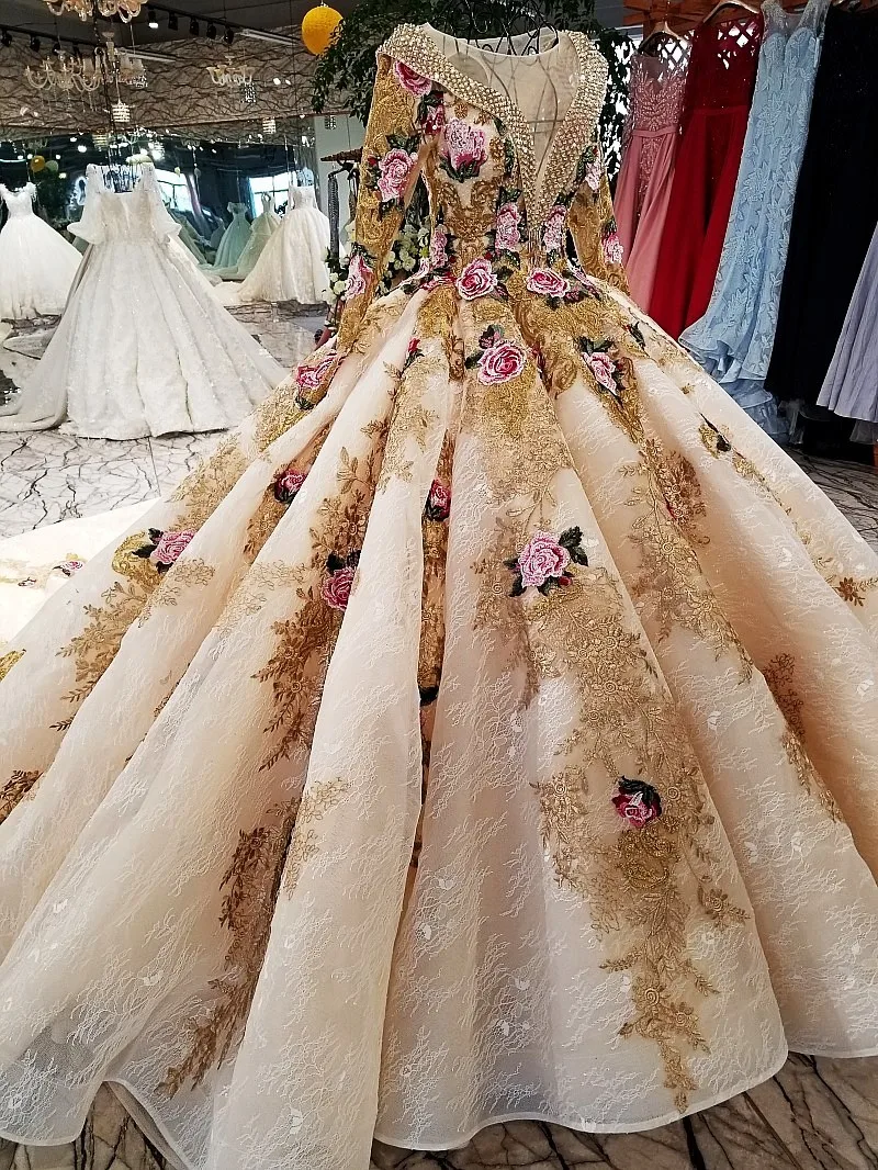 BacklakeGirls Robe De Soiree платье невесты с длинным рукавом сексуальное роскошное длинное вечернее платье с круглым вырезом Плиссированное надувной разноцветный мяч платье