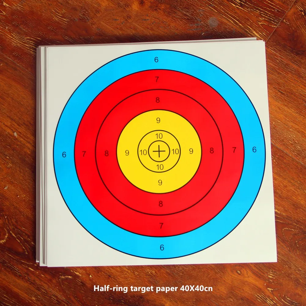 Bow and arrow archery target shooting chart shooting slingshot dart EVA  target half ring target paper 40x40 target frame paper|Bow & Arrow| -  AliExpress
