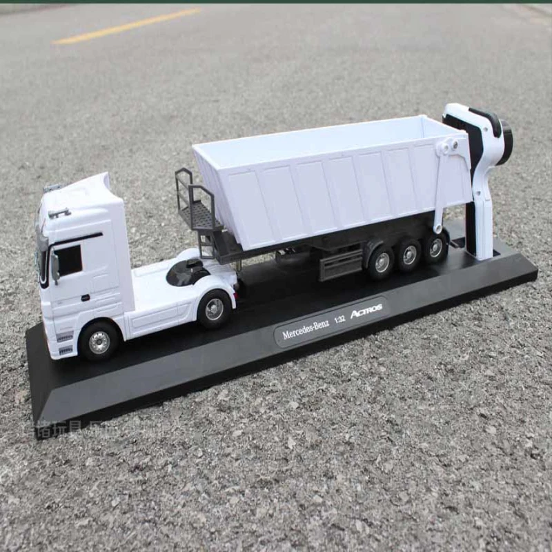 2.4GHZ 6CH Remote Control Truck With LED Light  Big Dump Truck Load 2250g Electric Toy Car Model Semi-Trailer  For Kids Gifts 5