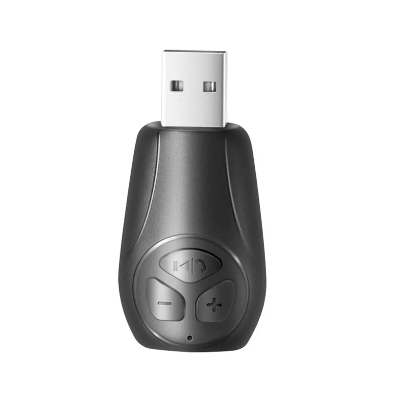 3,5 мм AUX и USB адаптер 2 в 1 беспроводной Bluetooth аудио стереоресивер HIFI музыкальный адаптер музыкальный домашний Автомобильный MP3 адаптер 40OCT8 - Цвет: Черный