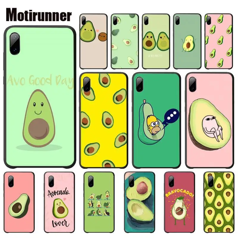 Motirunner Art Funny Tumblr Avocado Soft Silicone Case For IPhone 6s 6 7 8 Plus X XS XR 11 PRO Max Se2020 Telephone Accessories | Мобильные