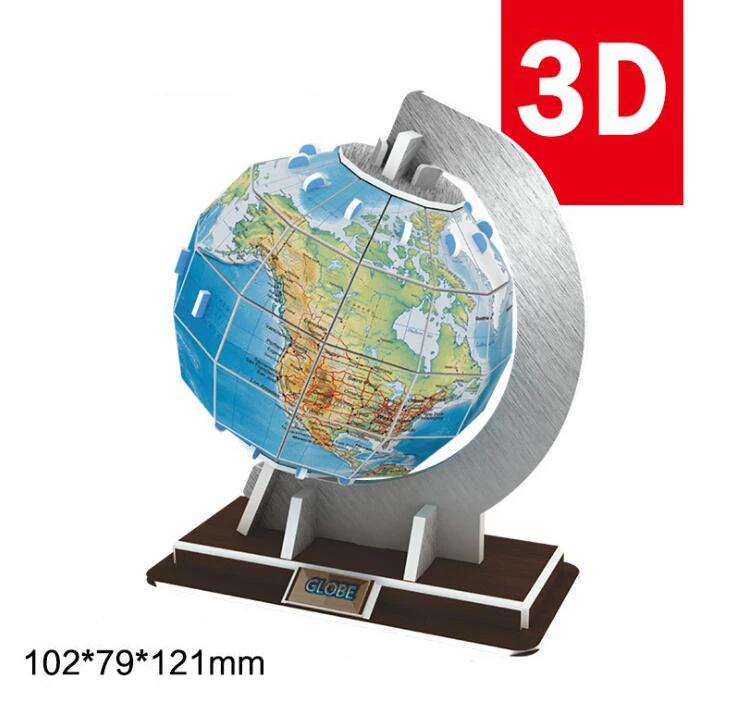 Классическая головоломка DIY 3D головоломка Космический детектор Аэрокосмическая Модель сборная Строительная модель головоломка игрушки для детей фанаты астрономии GYH - Цвет: Globe