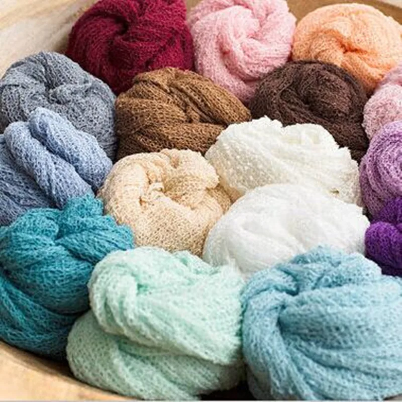 (150*40cm) Stretch Knit Wrap Newborn Photography Wraps Nubble Wraps Rayon Wraps Maternity Scarf Women Shawl 2