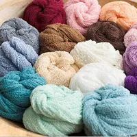 (150*40cm) Stretch Knit Wrap Newborn Photography Wraps Nubble Wraps Rayon Wraps Maternity Scarf Women Shawl 2