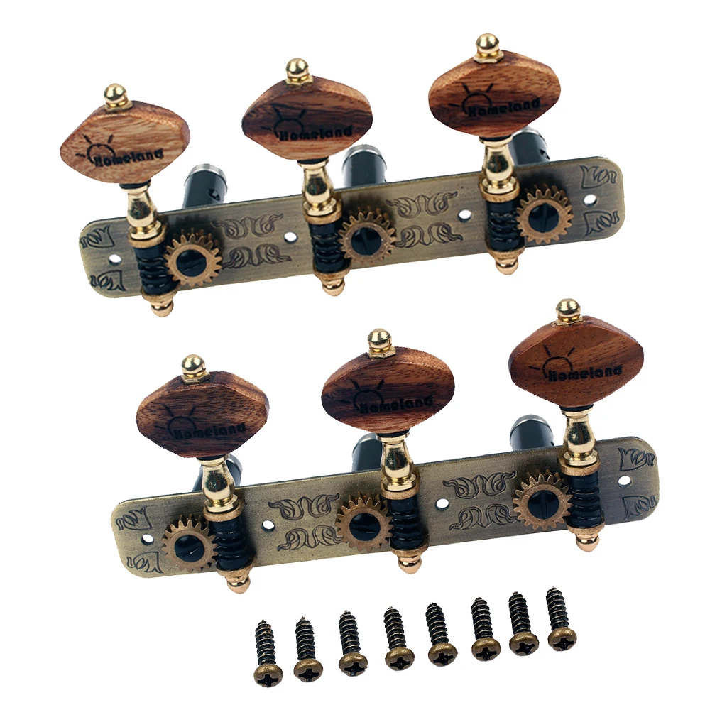 

Baoblaze 2x Classical Guitar Tuning Pegs Keys Tuners For Classical Guitar