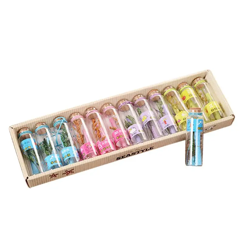 12pcs constellation Wish Bottles Decorative Crafts Floating Bottle Lavender sand Drift bottle Home decoration gift Y4UE
