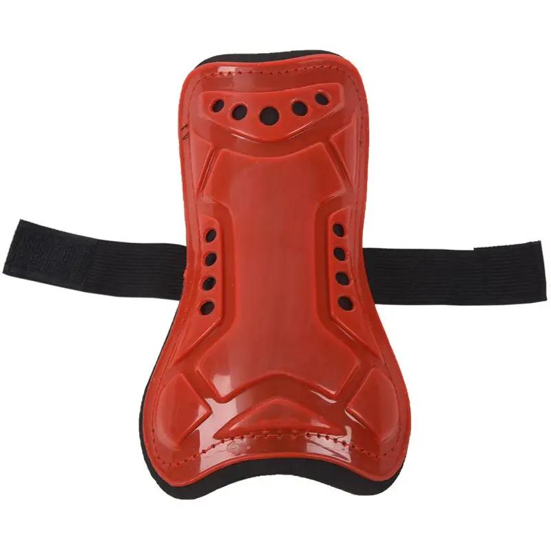 Красный Прочный 1 пара соревнований про футбол голень Защитные колодки Shinguard протектор