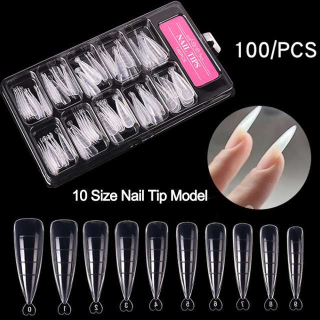 pcs Poly Gels Quick Building Mold Tips Nail Dual Forms Finger Extension Polygels Nail Art Building UV Gel Nail Tools