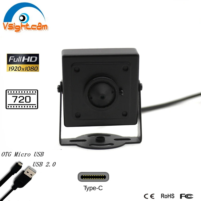 30*30 мм 1080P Мини USB HD камера Type C Micro безопасности OTG 720P для банкомата промышленное