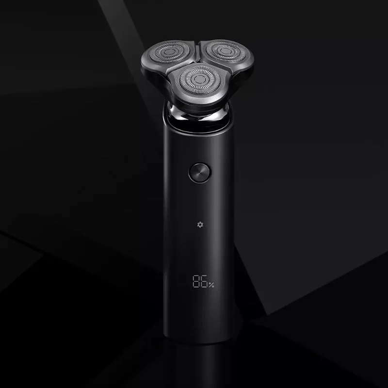 Xiaomi Mijia электробритва S500 IPX7 Водонепроницаемая Мужская бритва триммер для бороды 3 головки сухой влажный Двойной Клинок удобная очистка светодиодный дисплей