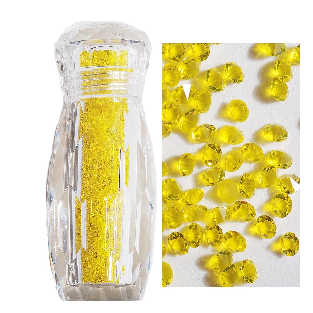 Rhinestones For Nails 2880Pcs Mini Diamond Strass Nail Art with Transparent Bottle For DIY Handmade Nail Art Decorations - Цвет: QCR10073-015