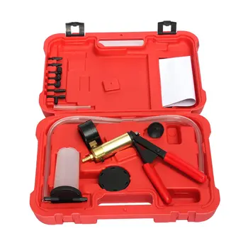 

Professional Manual Design Car Vacuum Pump Brake Oil Tester Set Durable Brake Fluid Bleeder Oil Change Vacuum Pistol Tools