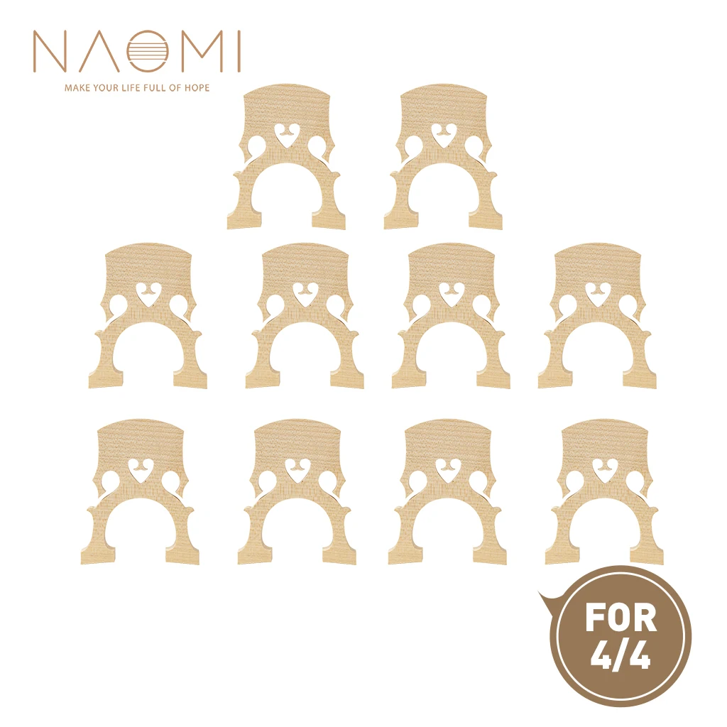 NAOMI 10 шт./1 комплект 4/4 Виолончель мост неподгоняемый отборный кленовый деревянный