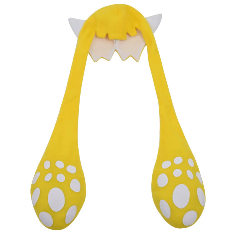 CosDaddy Splatoon2 Inkling кальмары Косплей шляпа вечерние Балаклава подарок для взрослых детей карнава Хэллоуин костюм аксессуары - Цвет: Adult Yellow