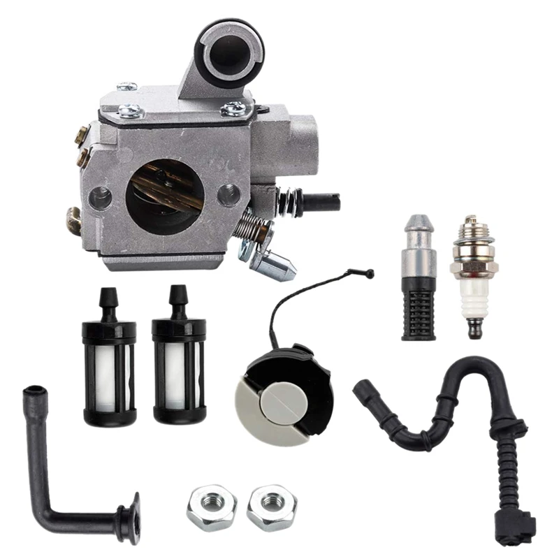

HD-34A Carburetor with Fuel Line Filter Gas Cap for STIHL MS361 MS361C MS341 Chainsaw