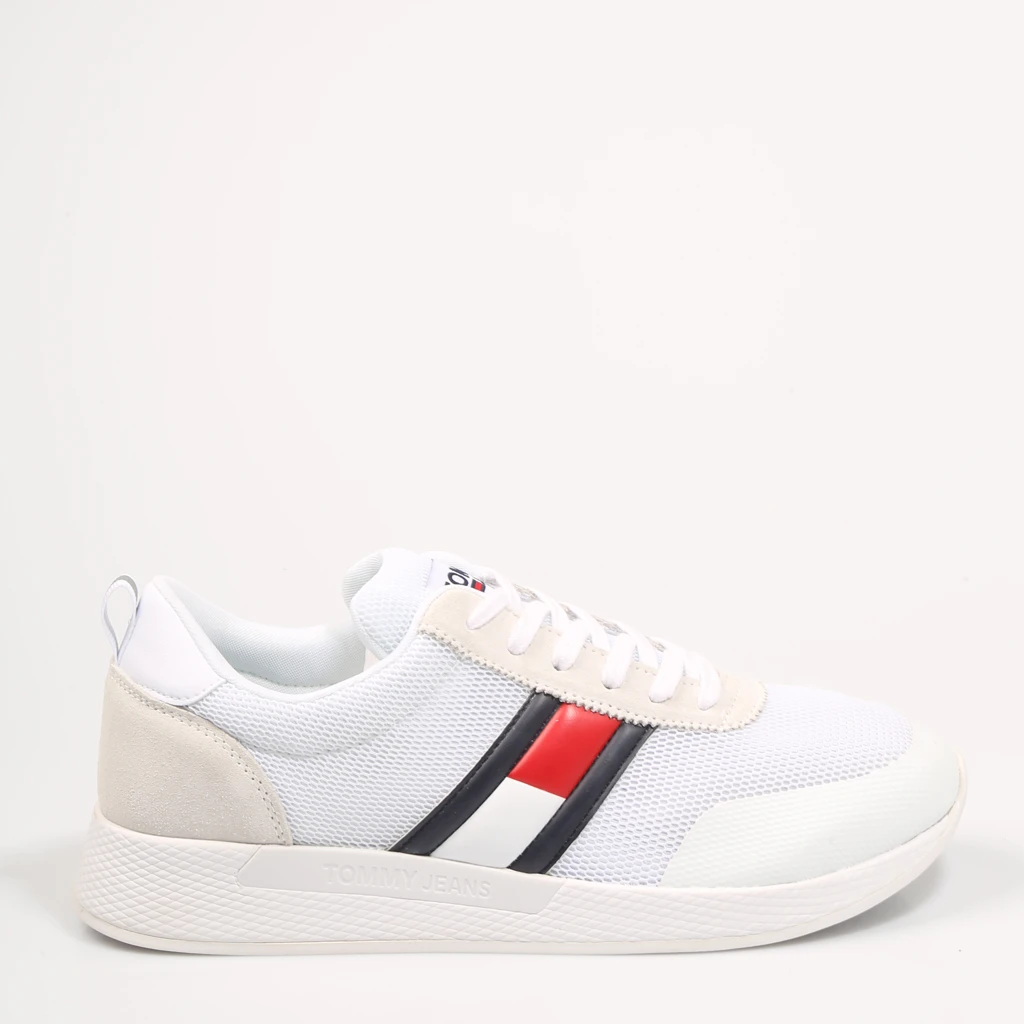 tommy hilfiger white canvas sneakers