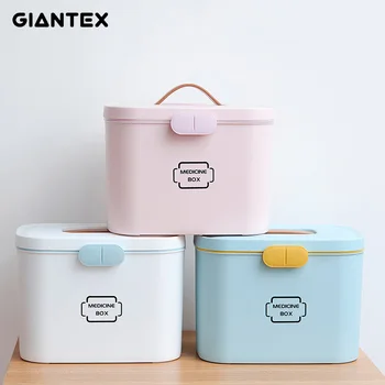 

First Aid Kit Multifunctional household medicine box and sundries storage multi-layer box portable large-capacity children safe