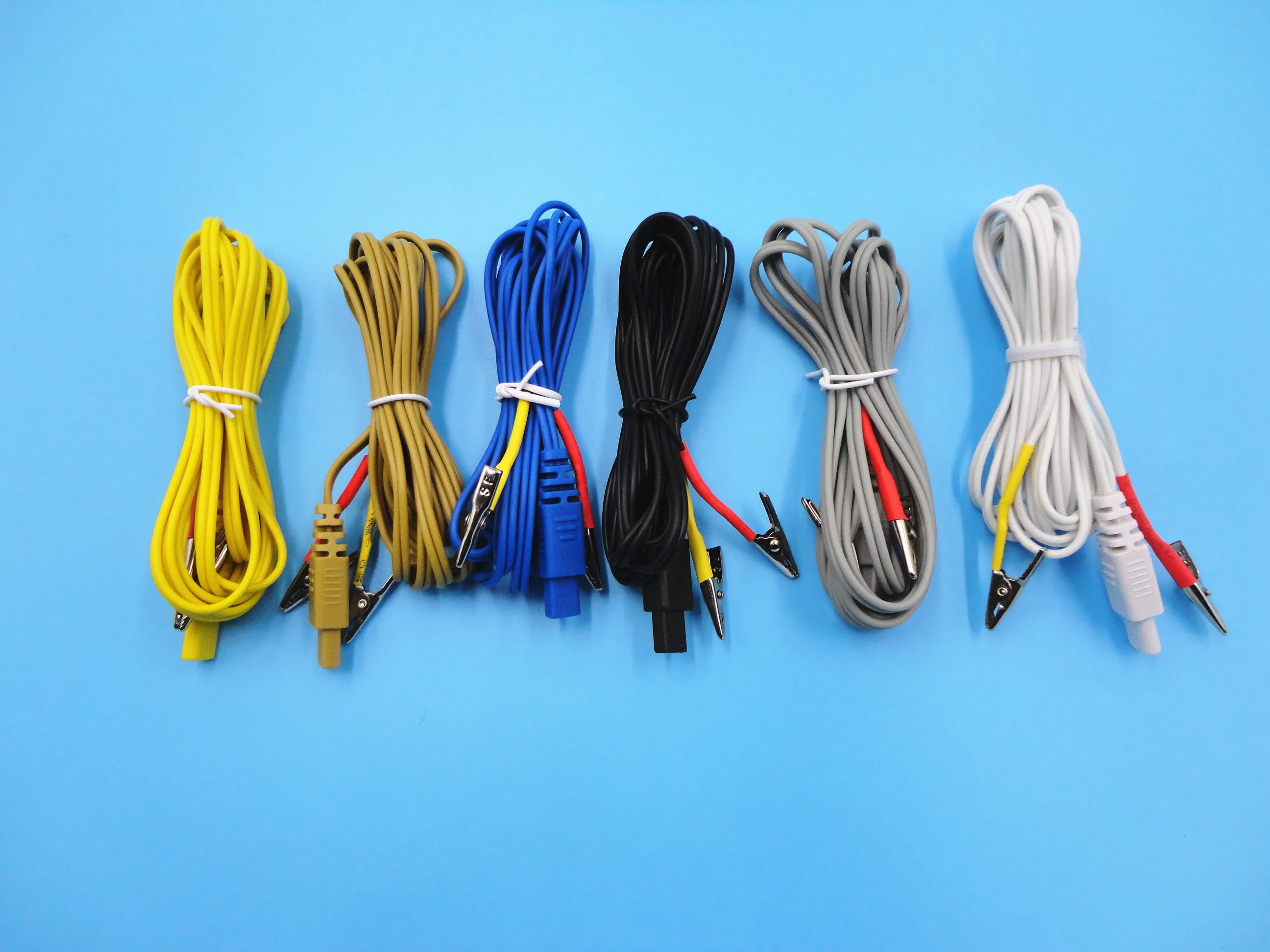 6pcs/lot Therapy cable parts for KWD-808I KWD808 I KWD-808 I KWD 808 KWD808-I nerve muscle stimulator Machine