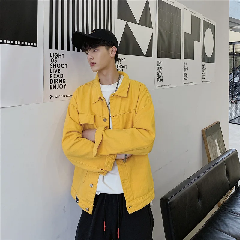 

2019 Autumn And Winter New Style Cowboy Jacket MEN'S Coat Loose-Fit