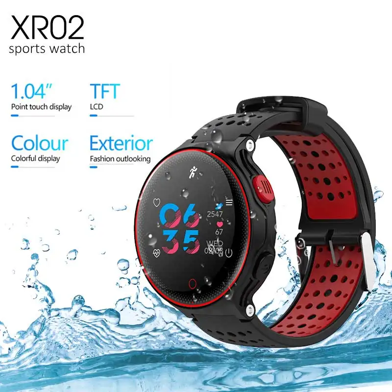 XR02 IP68 Водонепроницаемые новейшие умные часы XR02 спортивные умные часы с монитором сердечного ритма плавательный браслет