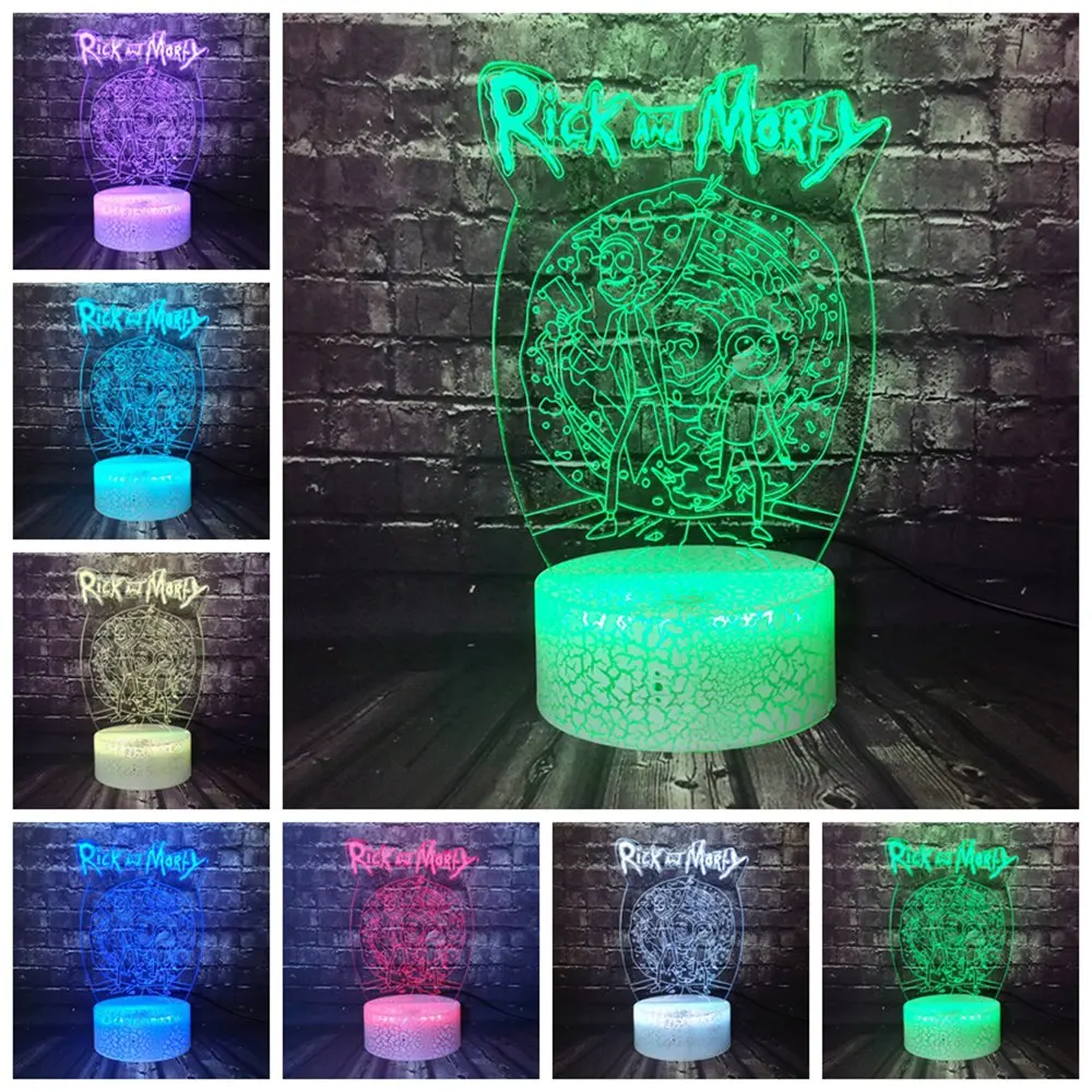 Рик и Морти комикс Юмор учёные мультфильм трещина светильник ...