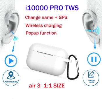 

New i10000 TWS Copy Air pro pop-up window wireless Bluetooth headset wireless charging pk w1 h1 1536u chip i200 i500 i1000 tws