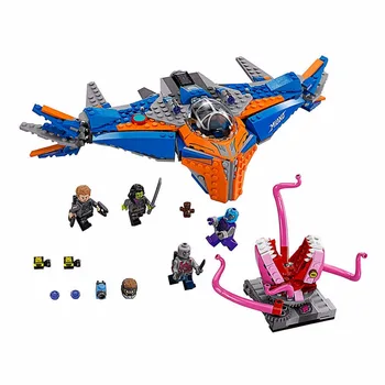 

10748 481pcs Super Heroes Guardian Galaxy The Milano Vs Abilisk Model Building Blocks Toys BricksCompatible With Lepining