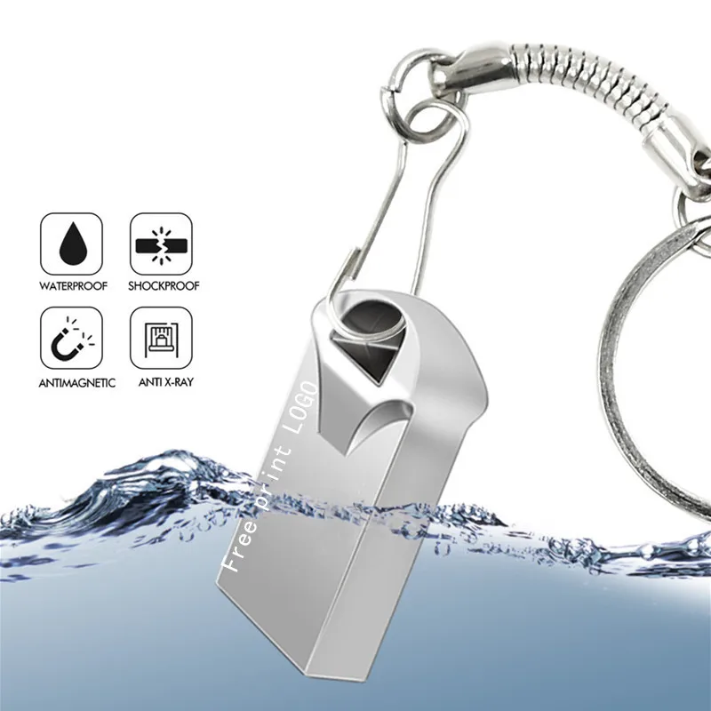 

super mini USB flash drive 2.0 pen drive 32gb metal usb stick 64gb flash disk usb 128gb 16gb 8gb 4g pendrive with gift free logo