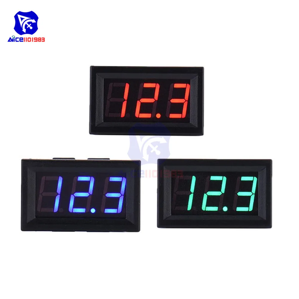 2 проводной мини Вольтметр постоянного тока 5 0 56 в 120 дюйма|voltmeter dc|dc dccar volt meter |