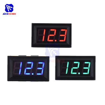 

diymore 0.56'' Mini 2 Wire Voltmeter DC 5-120V LED Digital Display Voltmeter Gauge LED Voltage Detector