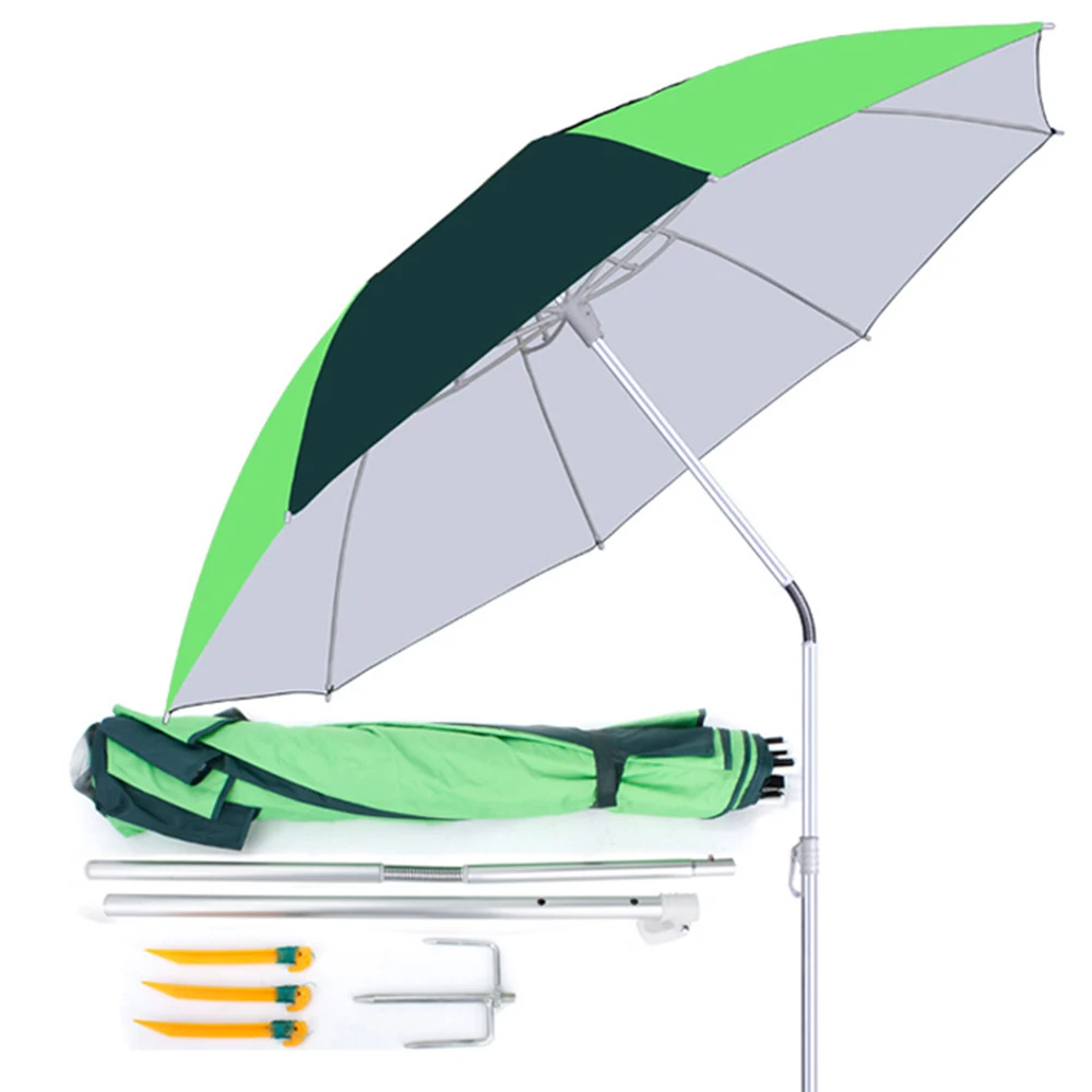 1.8M Outdoor Beach Camping Fishing Umbrella Fold Sun Protection Anti UV Sunshade Waterproof Awning Rain Umbrella  X150G