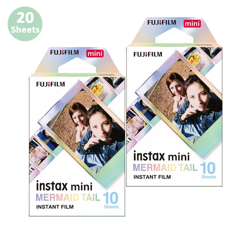 Новая белая пленка для Fuji Instax Мини пленка Instax Mini 8/9 одеяло «хвост русалки» пленка для Fuji Instax Mini 7s 25s 26 70 90 Фотоаппарат моментальной печати SP-1 SP-2 - Цвет: 20 Sheets