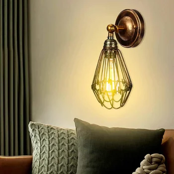 

Vintage Loft Adjustable Industrial Metal Wall Light Retro Brass Modern Wall lamp Country Style Sconce Lamp Fixtures Lampshade