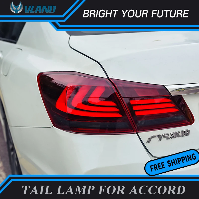 Светодиодный задний фонарь копченого цвета для Honda Accord 2013-2015 стоп-сигнал
