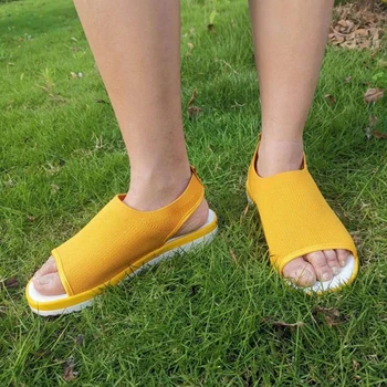 

Women Sandals Female Shoes Woman Summer Wedge Comfortable Sandals Ladies Slip-on Flat Sandals Women Sandalias femme
