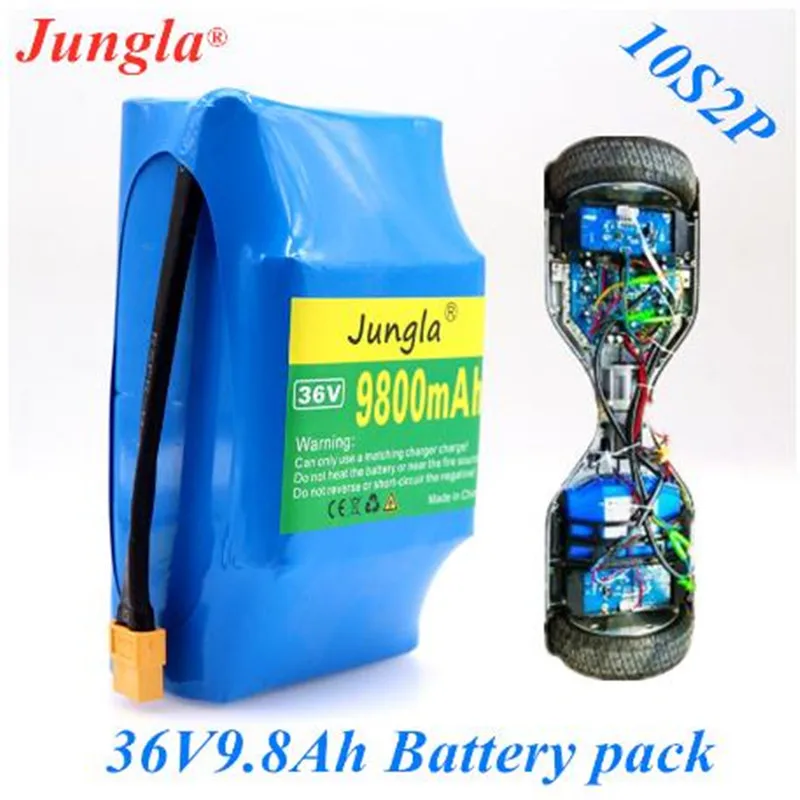 100% Original balanced scooter 36V 9.8AH 10s2p 36v 9800mAh battery car built-in Protection plate 18650 | Электроника