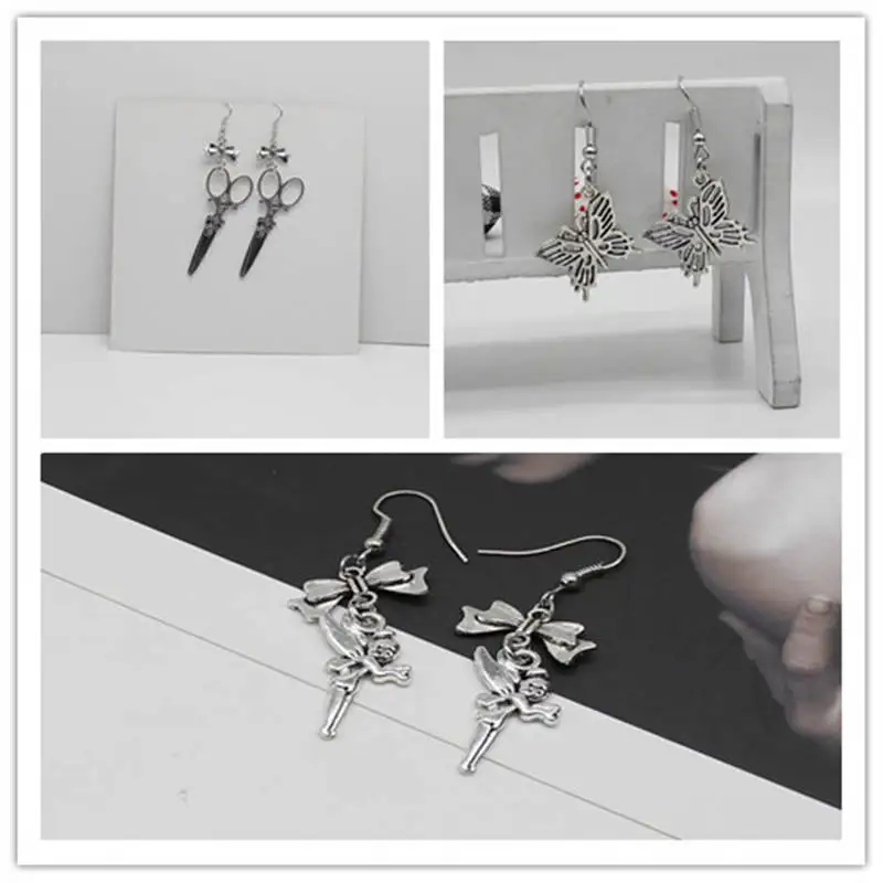 Винтажные металлические серьги Женские Ювелирные изделия летняя бабочка звезда