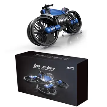 

RC Motorcycle Drone 2 In 1 Remote Control Quadcopter Toy 2.4GHz Foldable Deformed Motorcycle Drone For Children Gifts