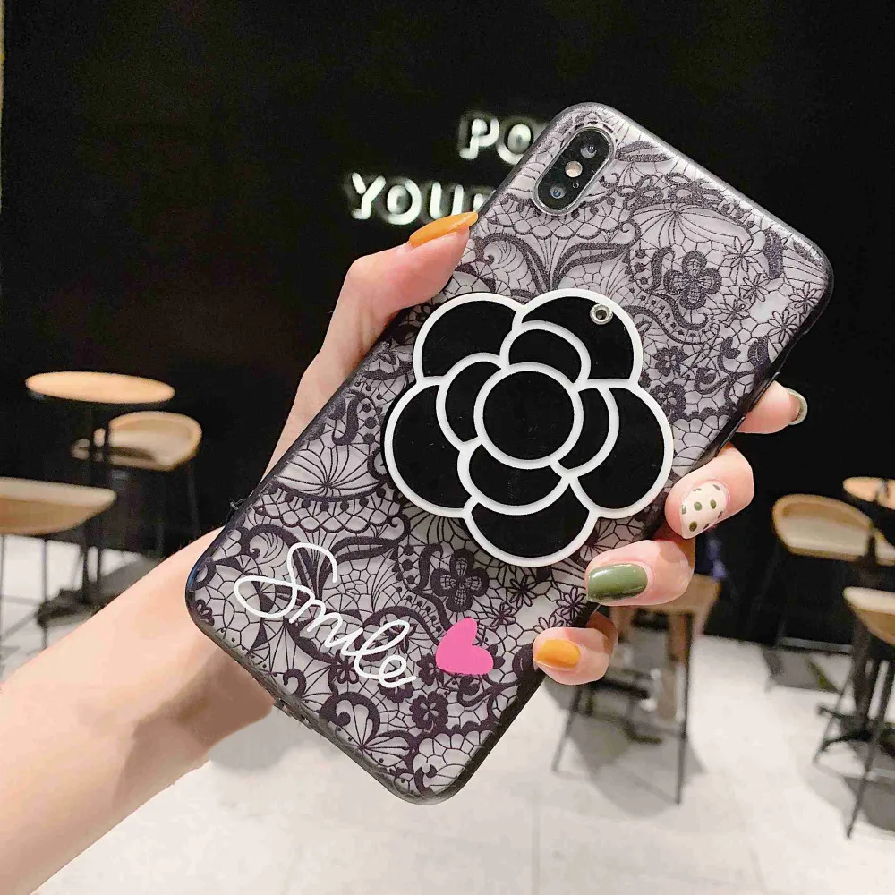 Чехол s для OPPO Realme 3 2 Pro Reno Z зеркало для макияжа в форме цветка рельефный кружевной чехол Аксессуары для телефона чехол Fundas чехол только
