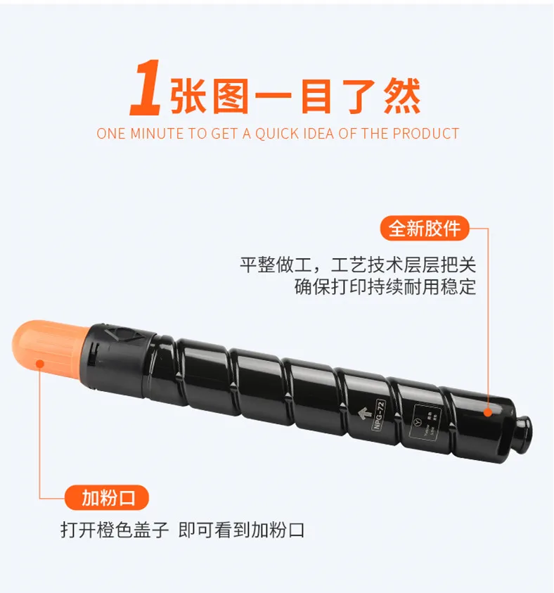 Compatible Color Toner Cartridge for Canon IR C60 C600 C650 C700 C710CA C750 C800 C810 C850 C910 C7570 C7565 C7580 NPG-72 GPR-56