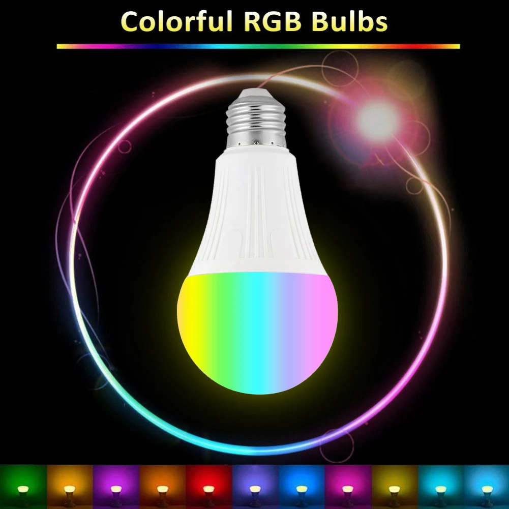 

OOBEST E27/B22 7W RGB Smart Bulb Wireless WiFi App Remote Control Light for Alexa Google Home