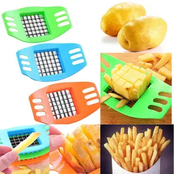 

Multifunctional 1Pcs French Fry Potato Chip Cut Cutter Vegetable Fruit Slicer Chopper Chipper Blade Easy Kitchen Tools