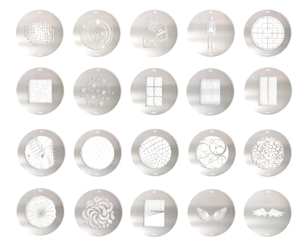 10 pces de 86mm 66mm gobo b