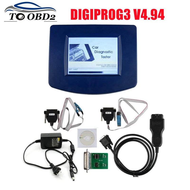 Digiprog3 Full set Digiprog 3 V4.94 programmer DigiprogIII with FTDI Chip Mileage Tool for Many Cars With EU/US Plug good qualit |
