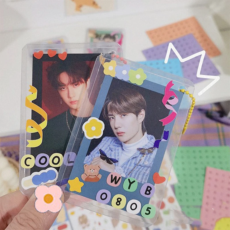 5Pcs Transparent PhotoCard Holder Set Kpop Toploader Card Protector Collection Stationery | Канцтовары для офиса и дома