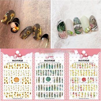 

1pc Summer Fruit Water Decals Fruit/Kiwi/Lemon/ Strawberry and chrysanthemum Designs DIY Nail Stickers Wraps Slider Decoration