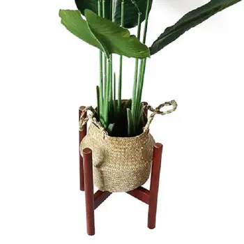 

Wooden Plant Stand Home Decor Hotel Modern Flower Pot Stand Flowerpot Frame Mid Century Indoor
