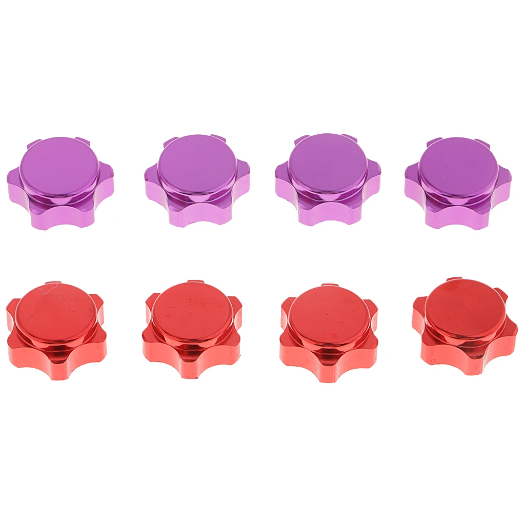 4Pcs Aluminum Wheel Hub 17mm Hex Nut for  2.0 2.0T 3.0 3.0E 1/8 RC Car